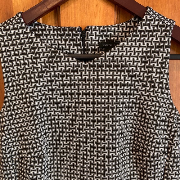 Ann Taylor Black Patterned Dress - Picture 2 of 6